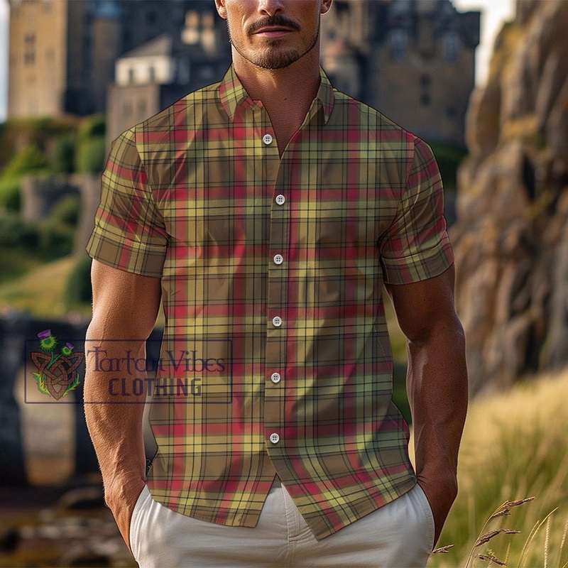 McMillan Old Weathered Tartan Cotton Hawaiian Shirt