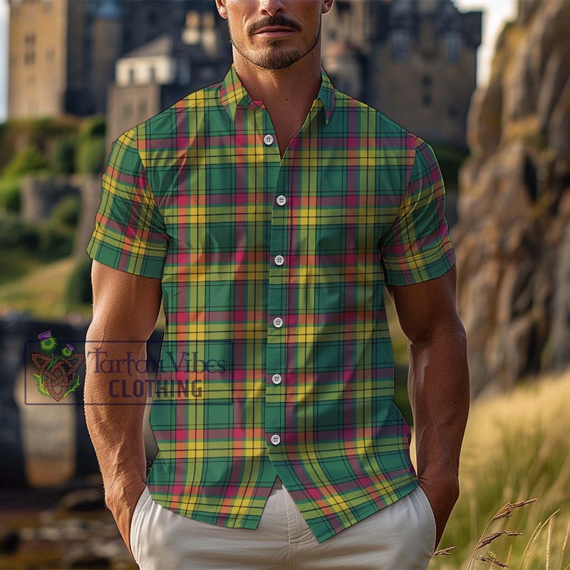 McMillan Old Ancient Tartan Cotton Hawaiian Shirt