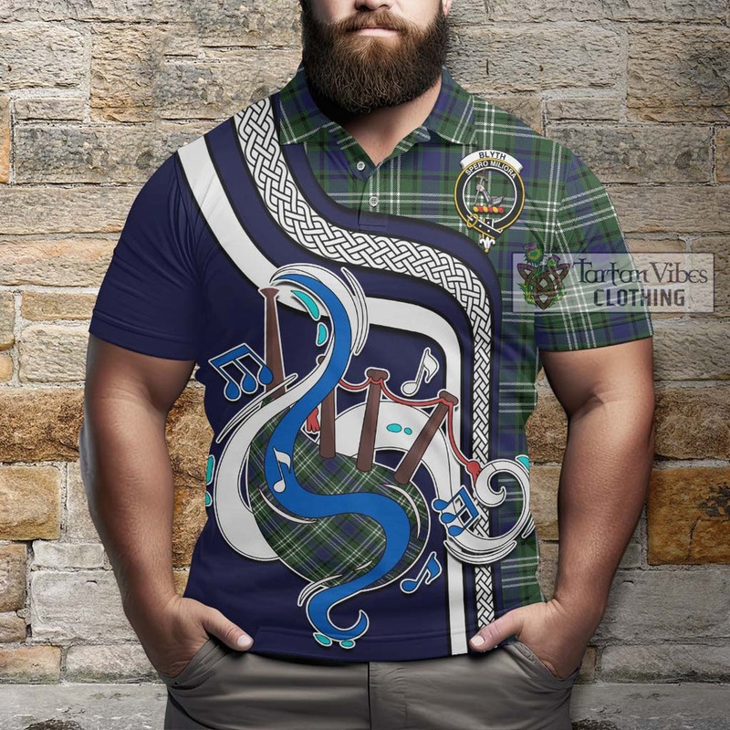 Blyth Tartan Polo Shirt with Epic Bagpipe Style