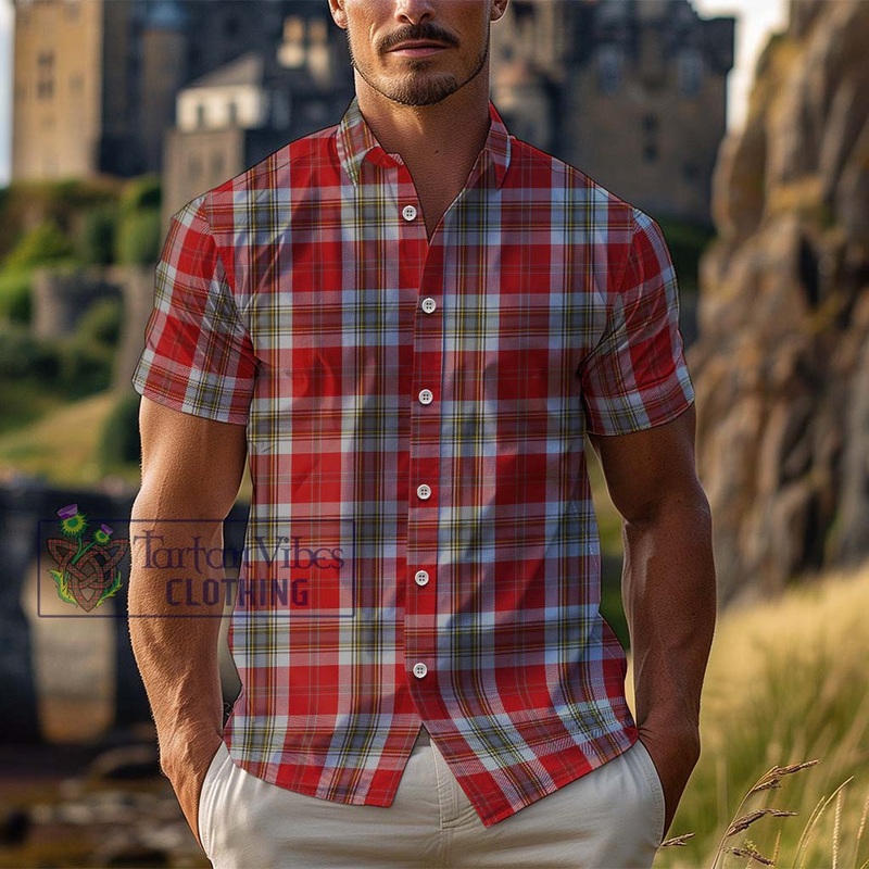 McLean of Duart Dress Red Tartan Cotton Hawaiian Shirt