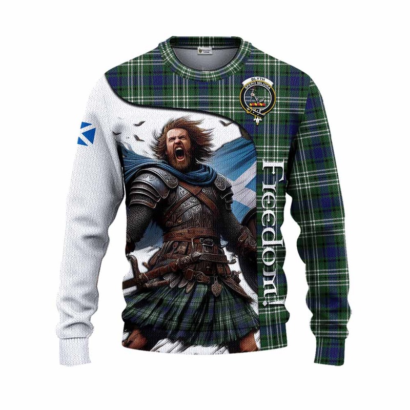 Blyth Crest Tartan Knitted Sweater Inspired by the Freedom of Scottish Warrior