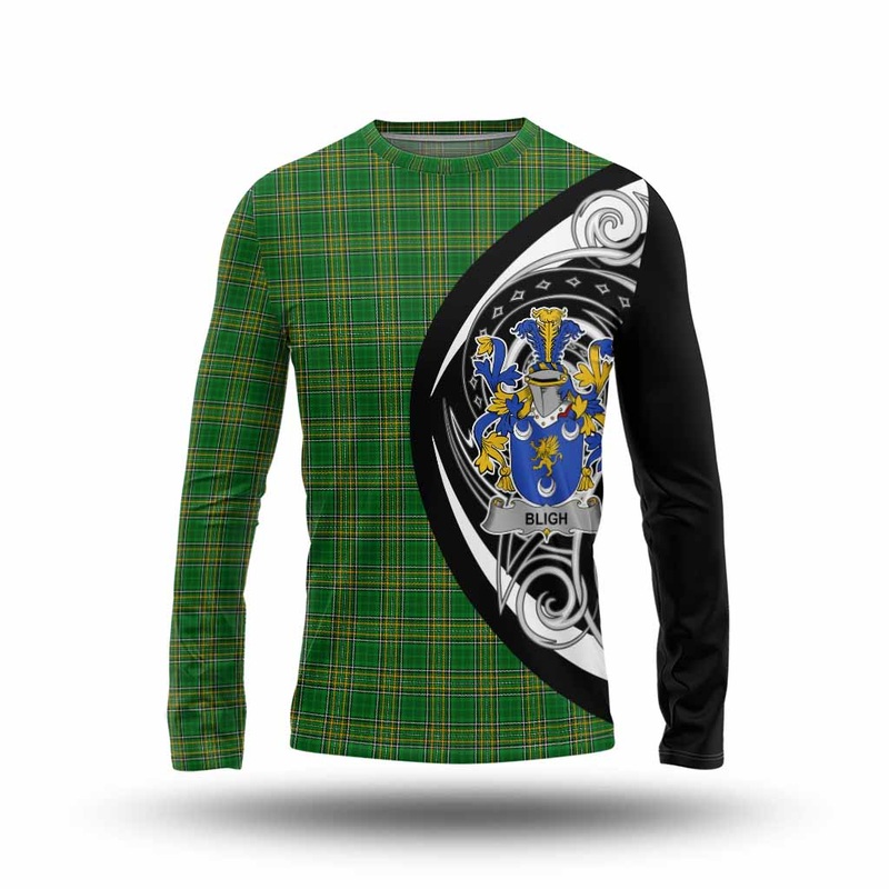 Bligh Irish Clan Long Sleeve T-Shirt Celtic Circle Style