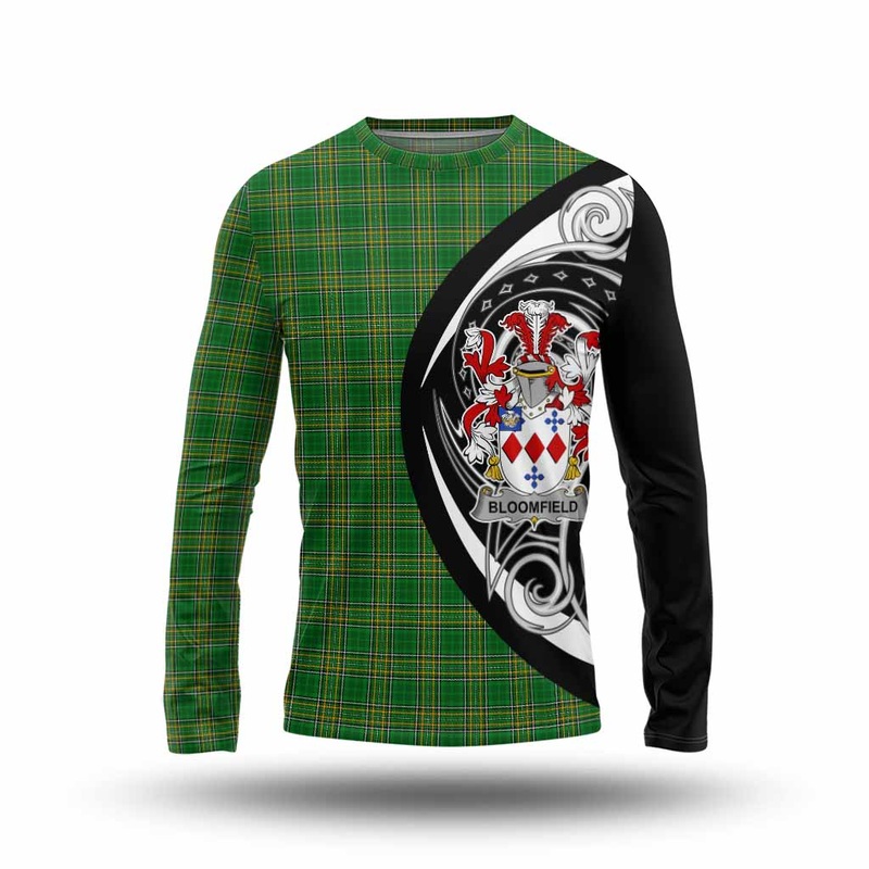 Bloomfield Irish Clan Long Sleeve T-Shirt Celtic Circle Style