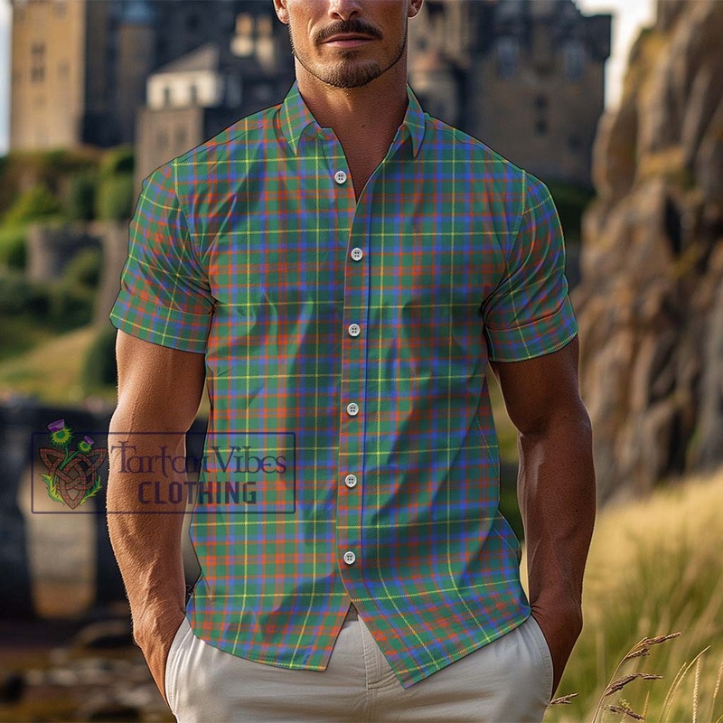 McKintosh Hunting Ancient Tartan Cotton Hawaiian Shirt