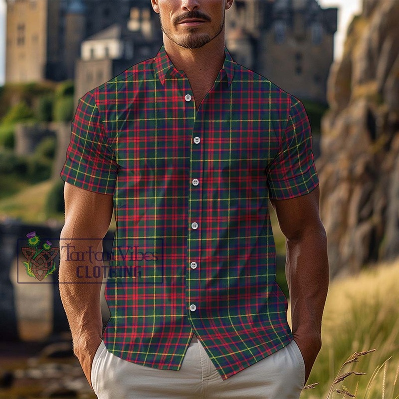 McKintosh Hunting Modern Tartan Cotton Hawaiian Shirt