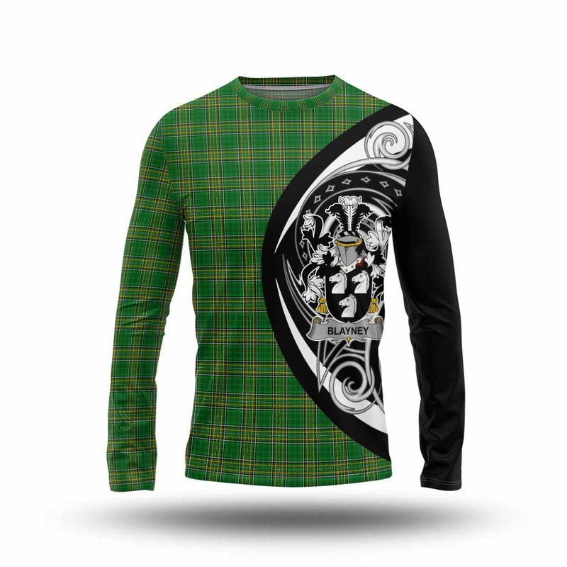 Blayney Irish Clan Long Sleeve T-Shirt Celtic Circle Style