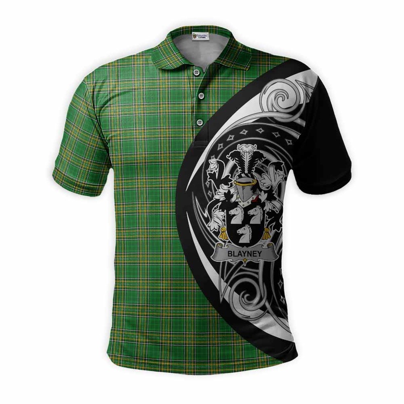 Blayney Irish Clan Polo Shirt Celtic Circle Style