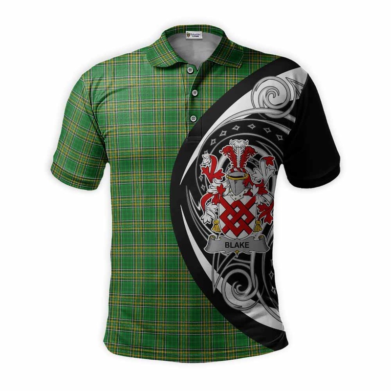 Blake Irish Clan Polo Shirt Celtic Circle Style