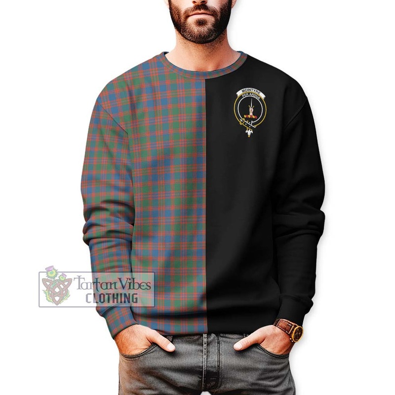 McIntyre Ancient Tartan Sweatshirt with Family Crest and Half Of Me Style