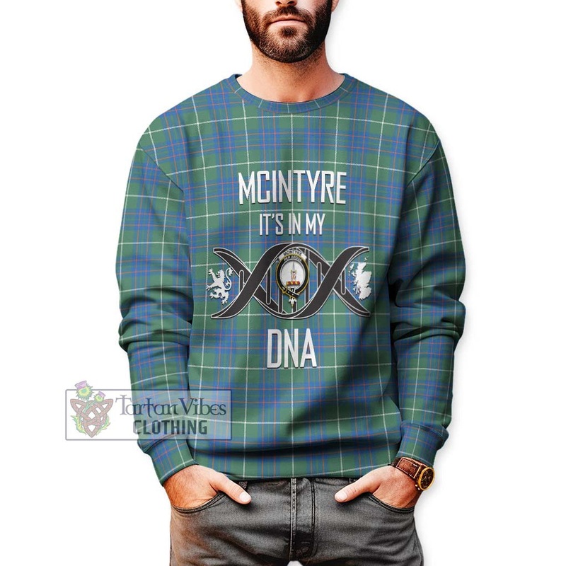McIntyre Hunting Ancient Tartan Sweatshirt with Family Crest DNA In Me Style