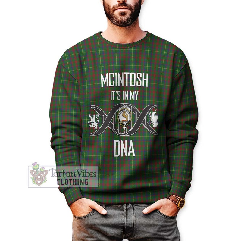 McIntosh Hunting Tartan Sweatshirt with Family Crest DNA In Me Style