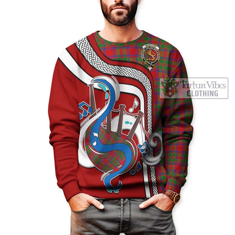 McIntosh Modern Tartan Sweatshirt with Epic Bagpipe Style