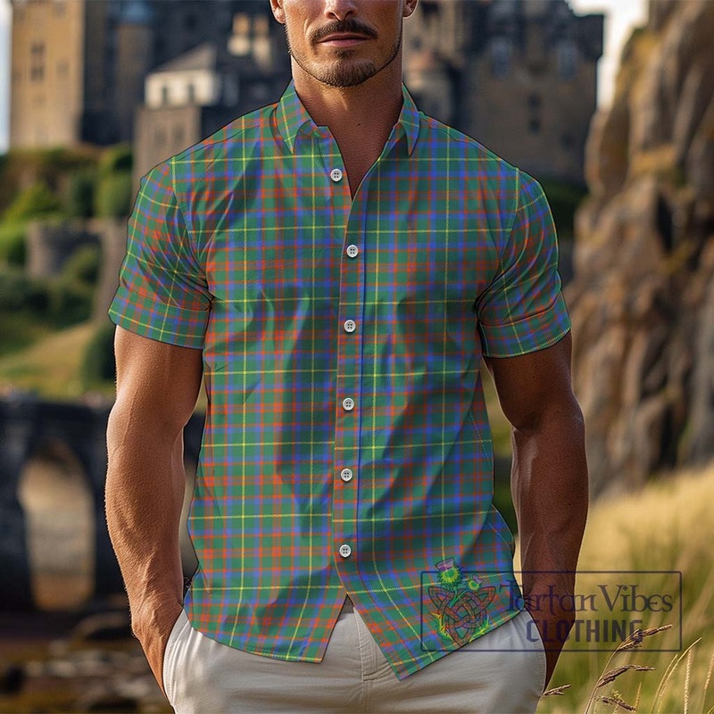 McIntosh Hunting Ancient Tartan Cotton Hawaiian Shirt