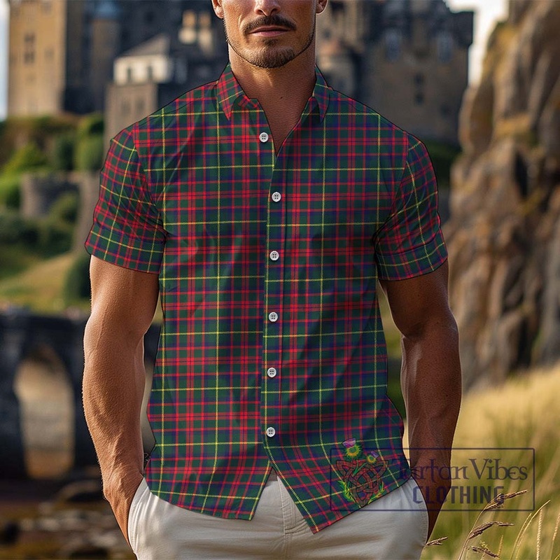 McIntosh Hunting Modern Tartan Cotton Hawaiian Shirt
