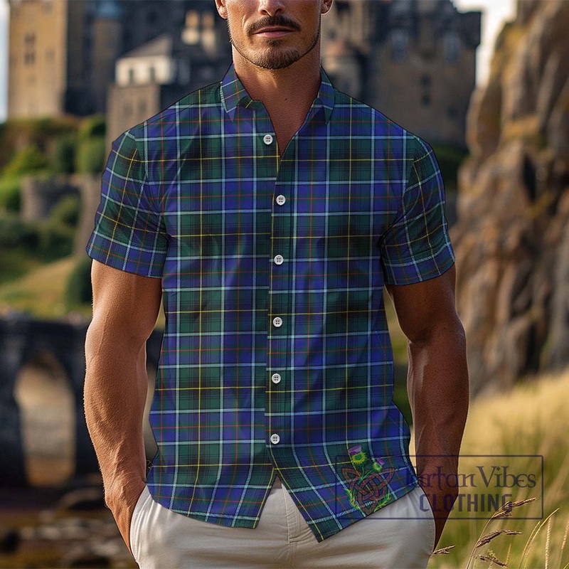 McInnes Modern Tartan Cotton Hawaiian Shirt