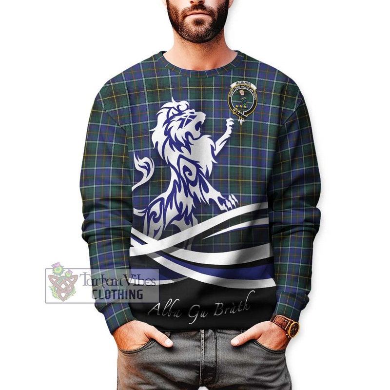 McInnes Modern Tartan Sweatshirt with Alba Gu Brath Regal Lion Emblem