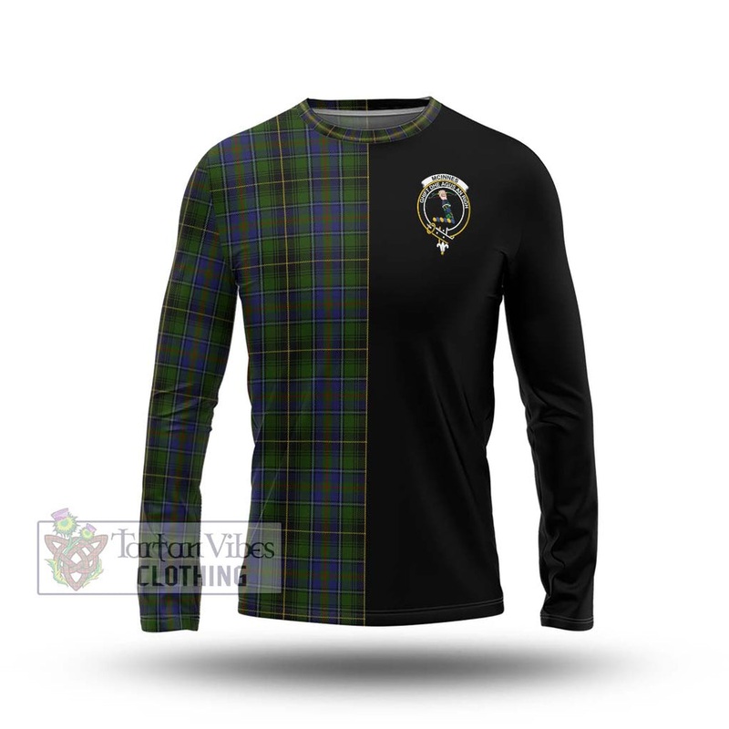 McInnes Tartan Long Sleeve T-Shirt with Family Crest and Half Of Me Style
