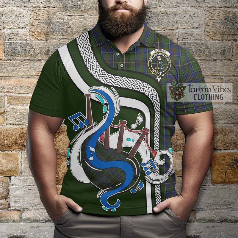 McInnes Tartan Polo Shirt with Epic Bagpipe Style