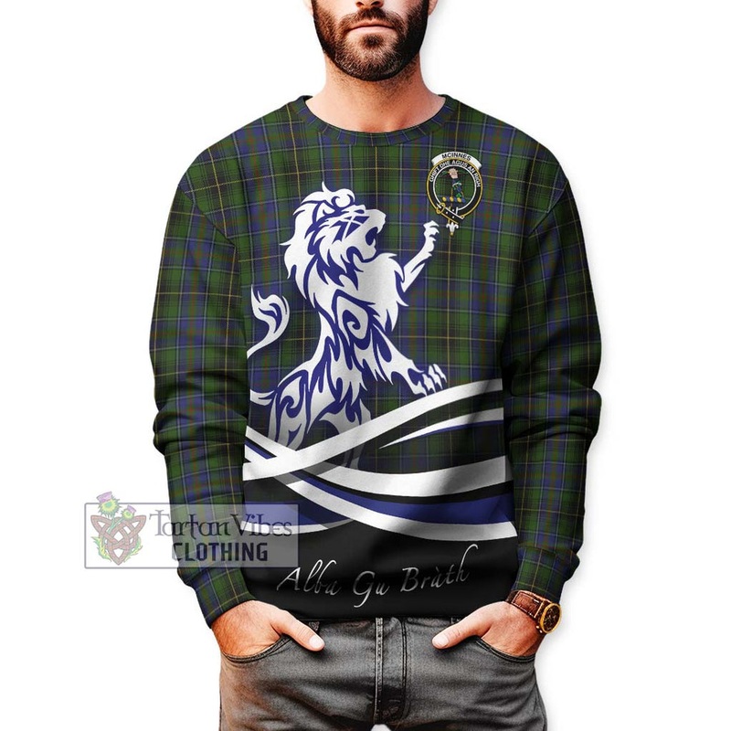 McInnes Tartan Sweatshirt with Alba Gu Brath Regal Lion Emblem