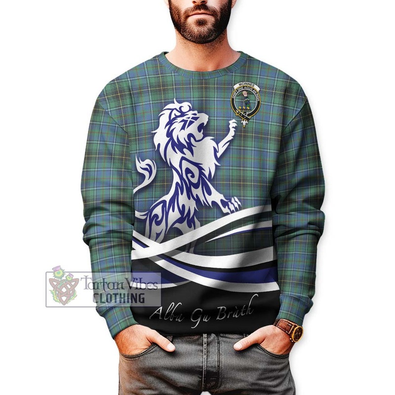 McInnes Ancient Tartan Sweatshirt with Alba Gu Brath Regal Lion Emblem
