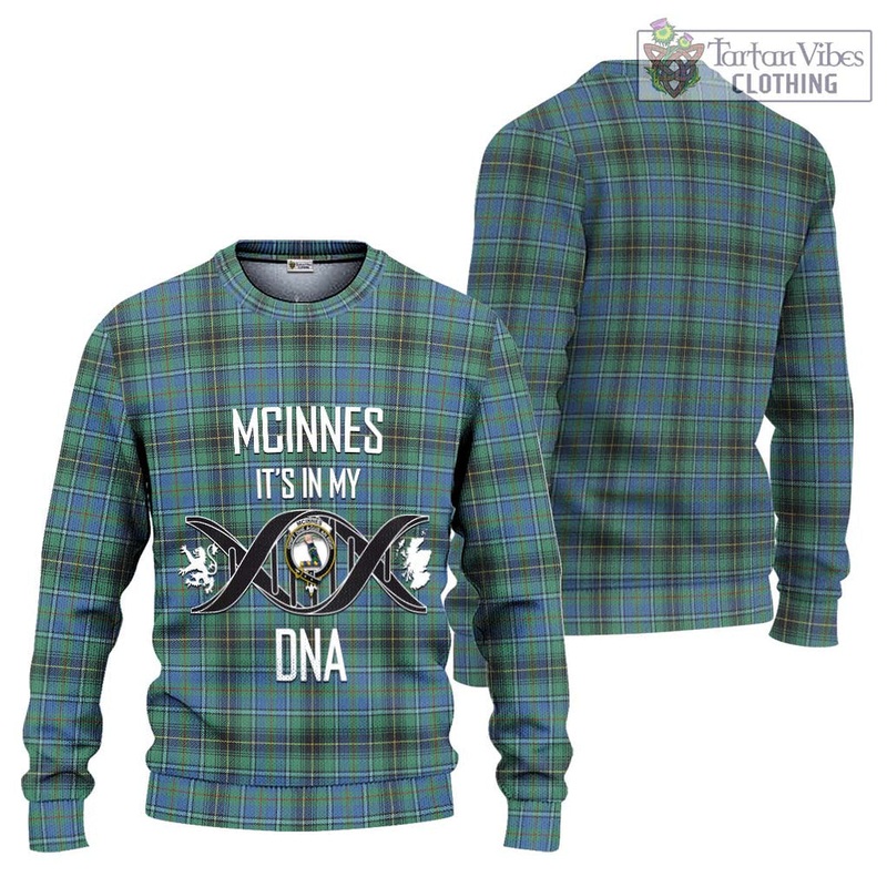 McInnes Ancient Tartan Ugly Sweater with Family Crest DNA In Me Style