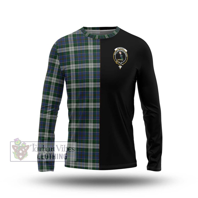 McInnes Dress Tartan Long Sleeve T-Shirt with Family Crest and Half Of Me Style