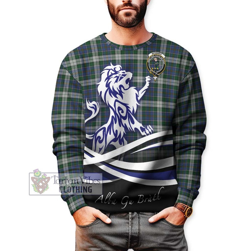 McInnes Dress Tartan Sweatshirt with Alba Gu Brath Regal Lion Emblem