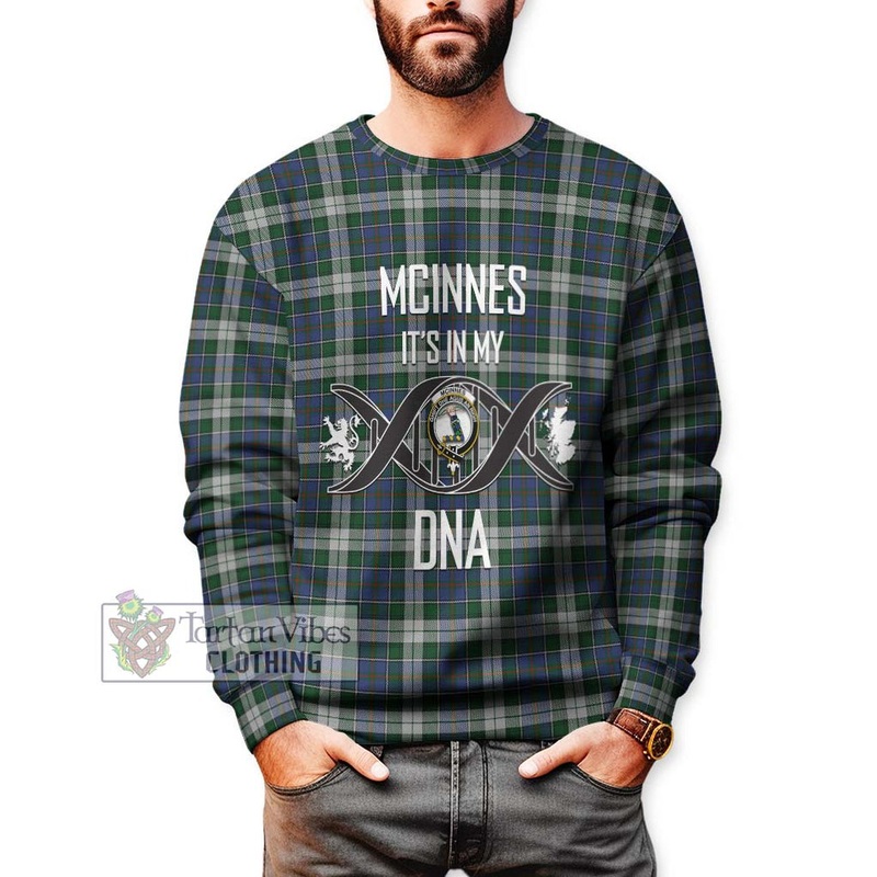 McInnes Dress Tartan Sweatshirt with Family Crest DNA In Me Style