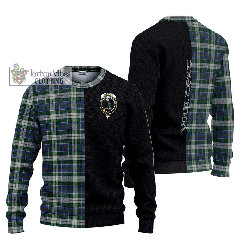 McInnes Dress Tartan Ugly Sweater with Family Crest and Half Of Me Style