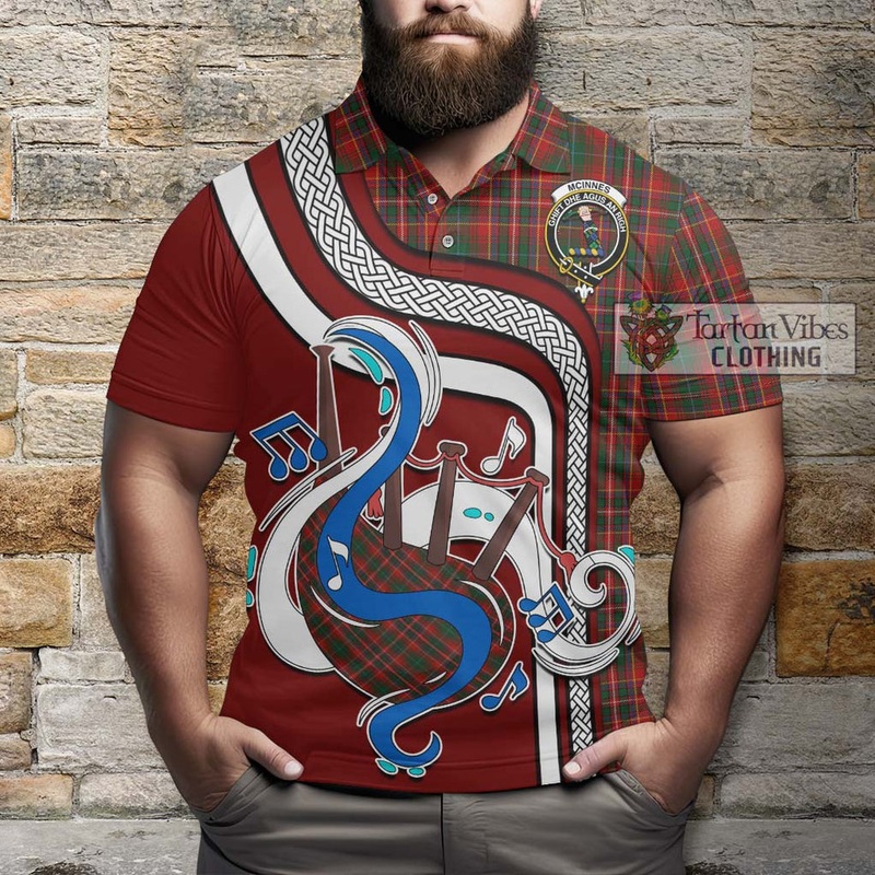 McInnes Hastie Tartan Polo Shirt with Epic Bagpipe Style