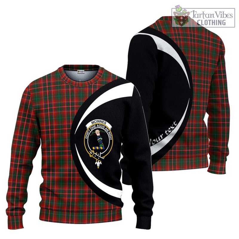McInnes Hastie Tartan Ugly Sweater with Family Crest Circle Style