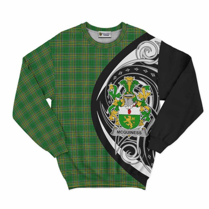 McGuiness Irish Clan Sweatshirt Celtic Circle Style