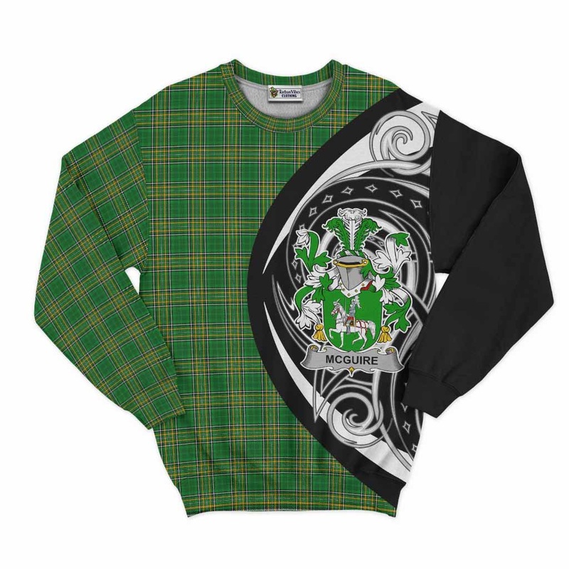 McGuire Irish Clan Sweatshirt Celtic Circle Style
