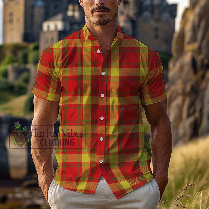 McGuire Modern Tartan Cotton Hawaiian Shirt