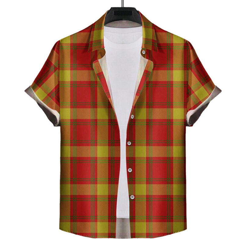 McGuire Modern Tartan Short Sleeve Button Down Shirt