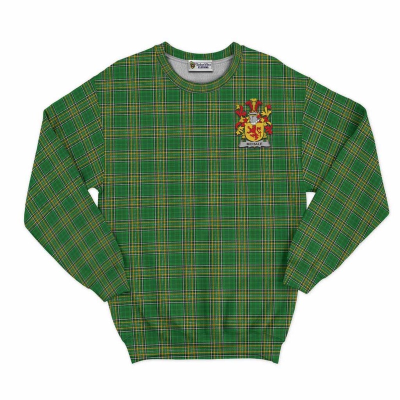 McHale Irish Clan Tartan Sweatshirt with Coat of Arms