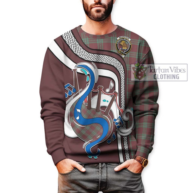 McGregor Hunting Ancient Tartan Sweatshirt with Epic Bagpipe Style