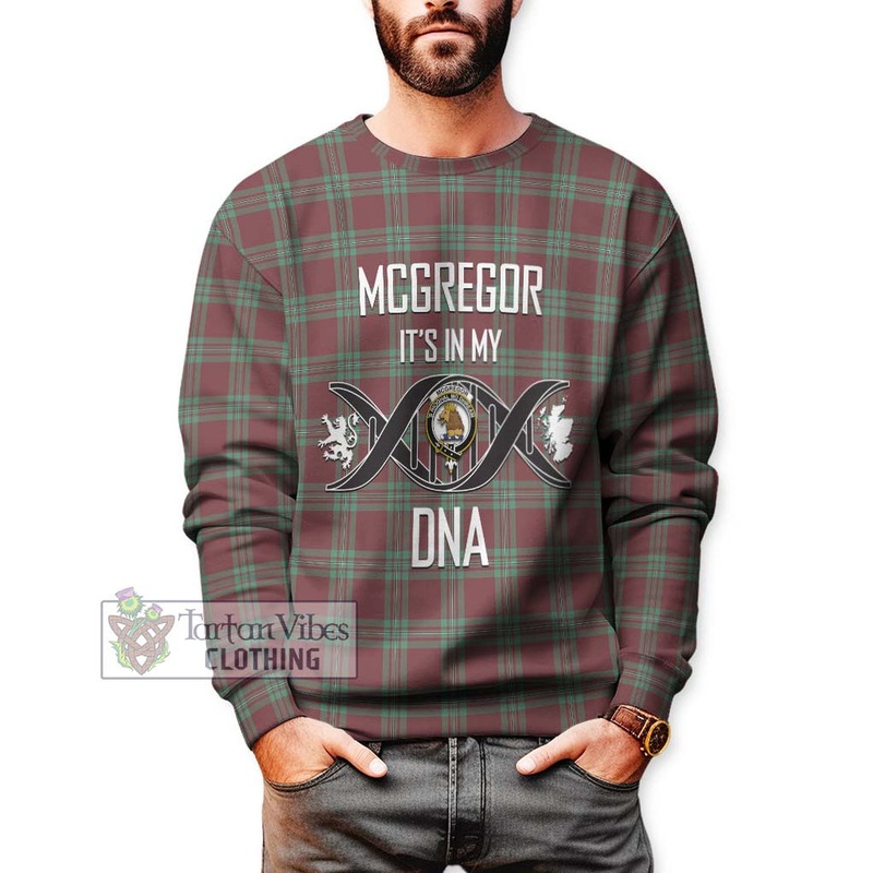 McGregor Hunting Ancient Tartan Sweatshirt with Family Crest DNA In Me Style
