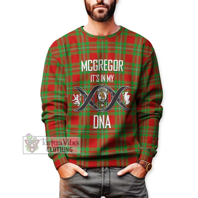 McGregor Modern Tartan Sweatshirt with Family Crest DNA In Me Style