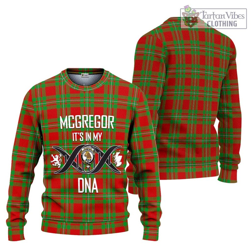 McGregor Modern Tartan Ugly Sweater with Family Crest DNA In Me Style
