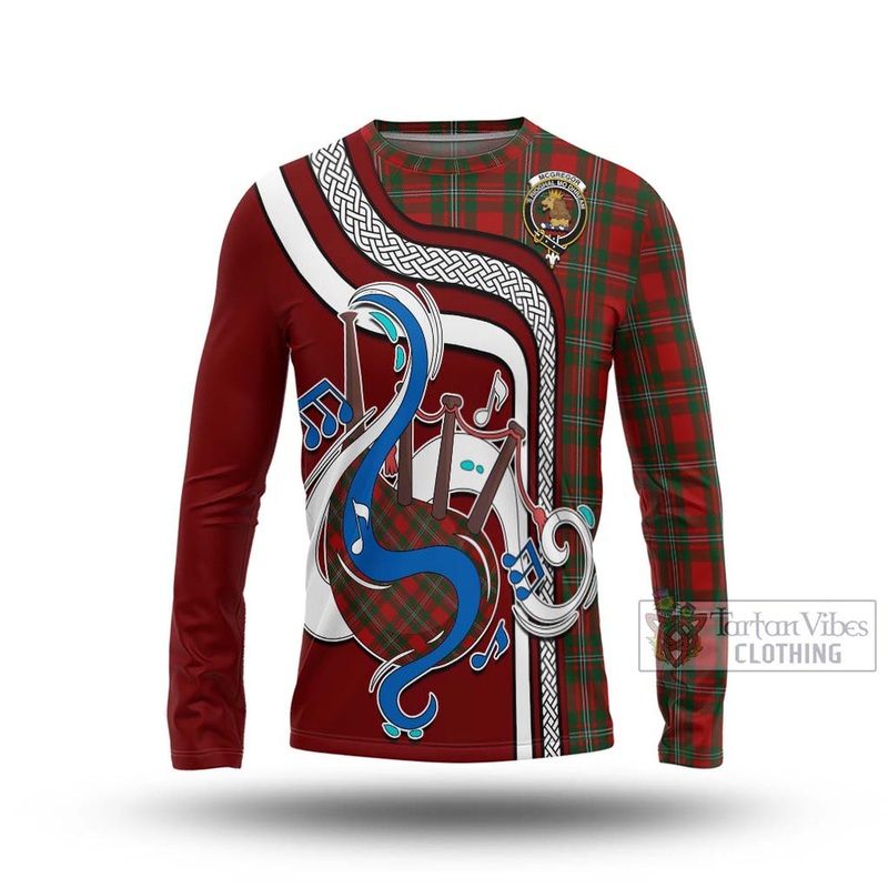 McGregor Tartan Long Sleeve T-Shirt with Epic Bagpipe Style
