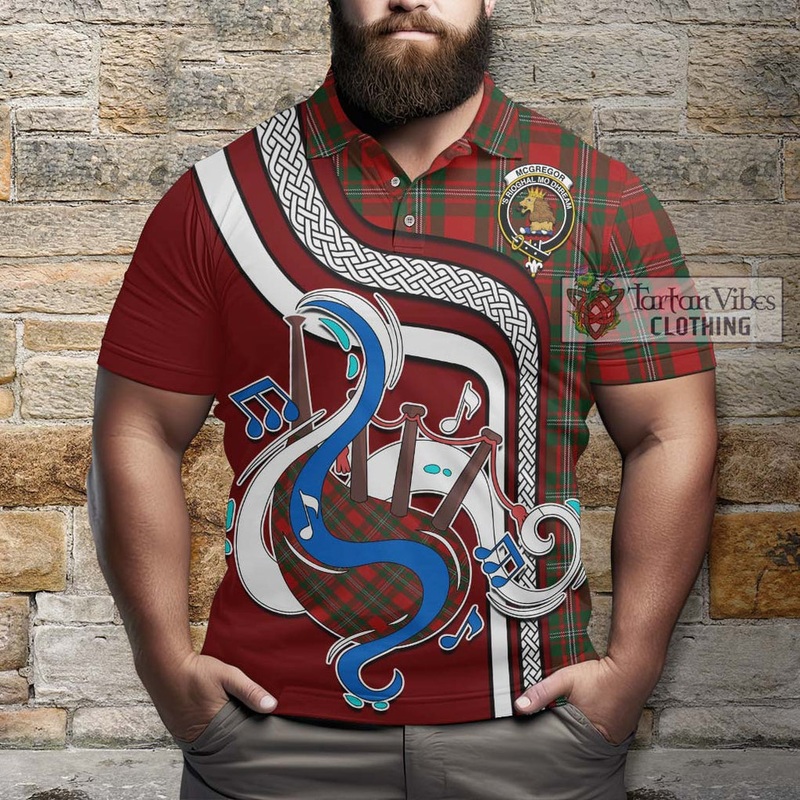 McGregor Tartan Polo Shirt with Epic Bagpipe Style