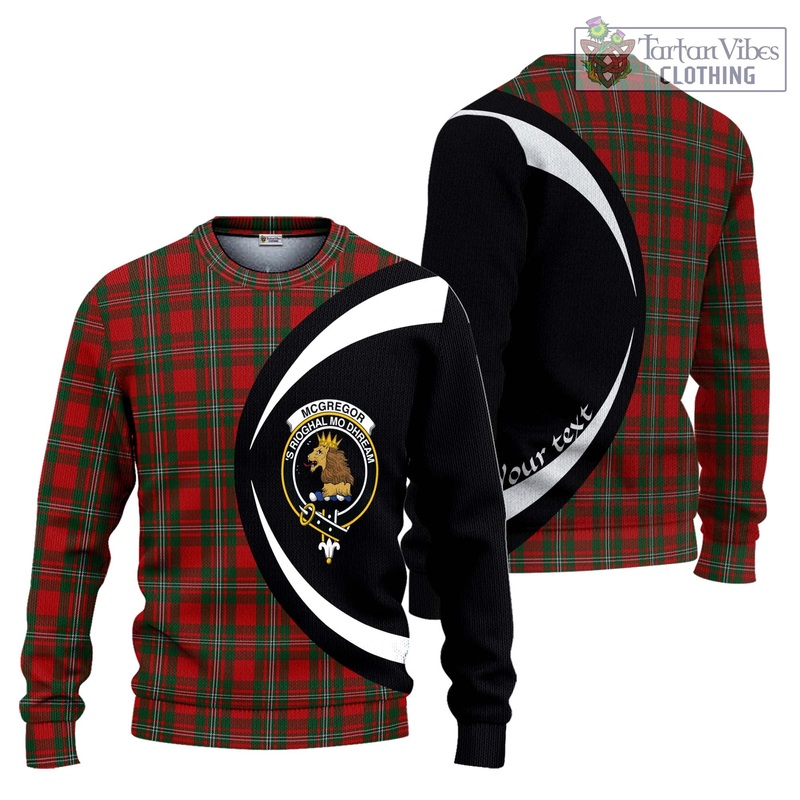 McGregor Tartan Ugly Sweater with Family Crest Circle Style
