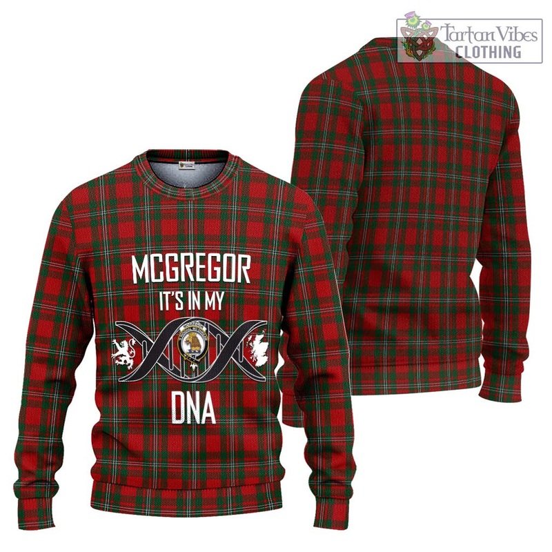 McGregor Tartan Ugly Sweater with Family Crest DNA In Me Style