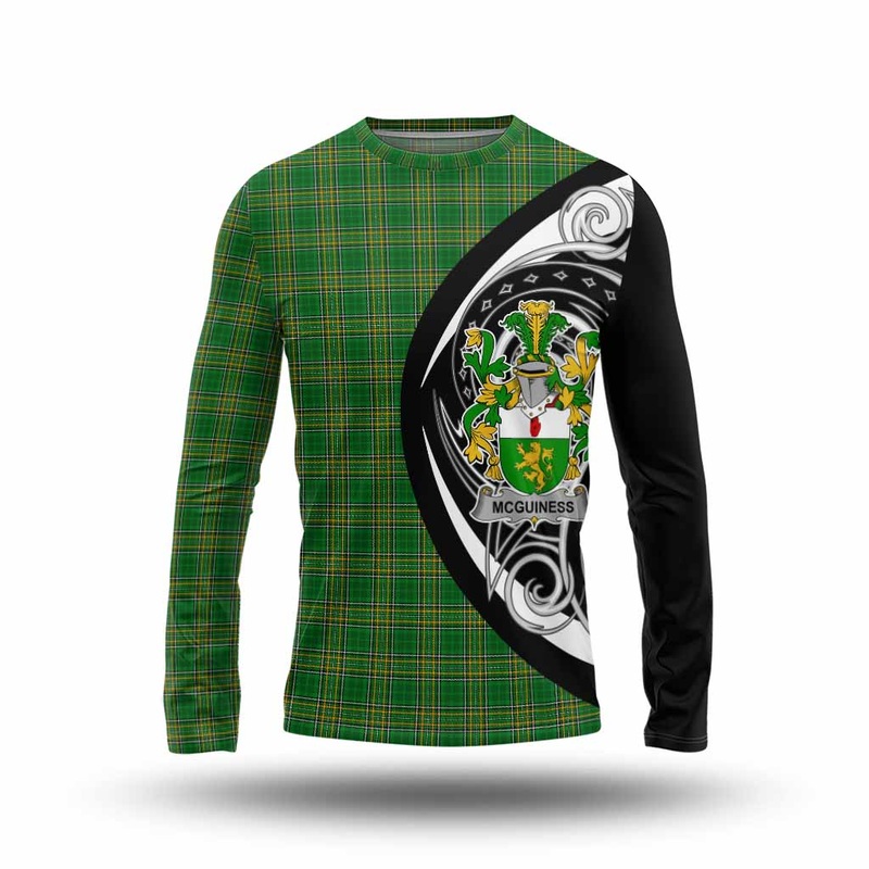 McGuiness Irish Clan Long Sleeve T-Shirt Celtic Circle Style