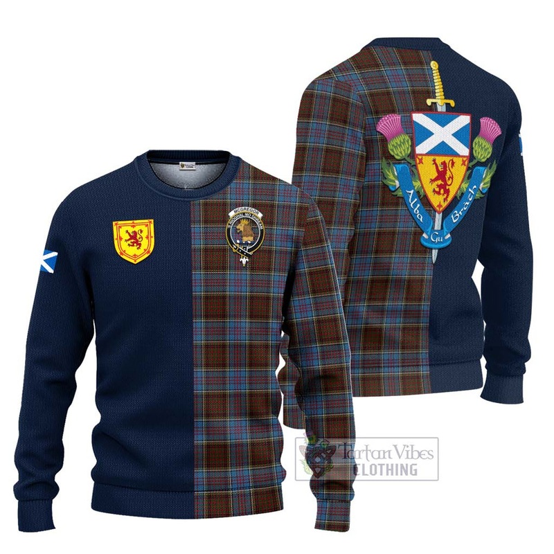 McGregor Hastie Tartan Ugly Sweater with Scottish Lion Royal Arm Half Style