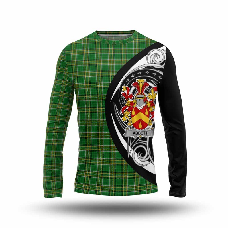 Abbott Irish Clan Long Sleeve T-Shirt Celtic Circle Style