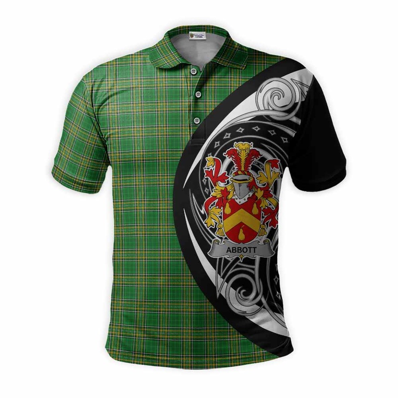 Abbott Irish Clan Polo Shirt Celtic Circle Style